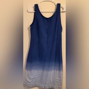 Blue Ombré Sleeveless Women's Dress Size Large